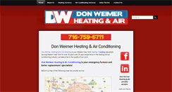 Desktop Screenshot of donweimerheatingandair.com